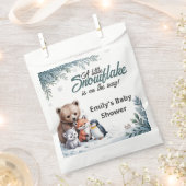 Winter Woodland Animals Baby shower Favorietentas Bedankzakje (Geknipt)