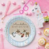 Winter Woodland Animals Bord | Blauw (Feest)