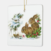 Winter Woodland Animals Ceramic Ornament (Links)
