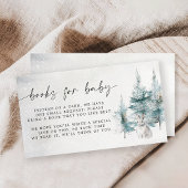 Winter Woodland Baby Cold Outside Book Request Informatiekaartje
