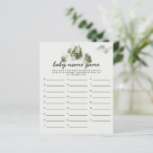 Winter Woodland Baby Name Shower Game (Staand voorkant)