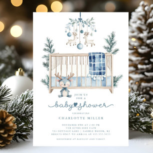 Winter Woodland Baby shower Uitnodiging