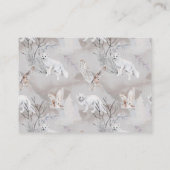 Winter Woodland Baby shower Words of Wisdom Informatiekaartje (Achterkant)
