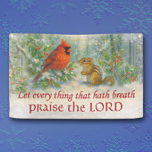 Winter Woodland Christian Church Scripture Spandoek