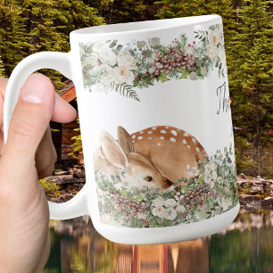 Winter Woodland Deer the Wild One Koffiemok