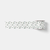 Winter Woodland Evergreen Tree Pattern Lint (Voorkant)