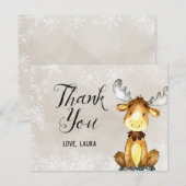 Winter Woodland - Hartelijk dank Bedankkaart (Voorkant / Achterkant)