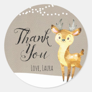Winter Woodland Hartelijk dank voor jullie sticker