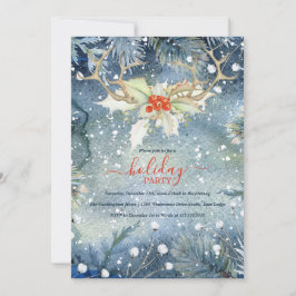 Winter Woodland Kerstfeestdag Kaart