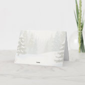 Winter Woodland Merry Christmas Forest Animals Feestdagen Kaart (Achterkant)