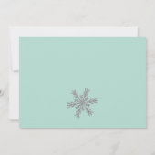 Winter Woodland Onderland Invitation d'anniversair (Dos)