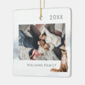 Winter Woodland Scene Fox Keramisch Ornament (Links)