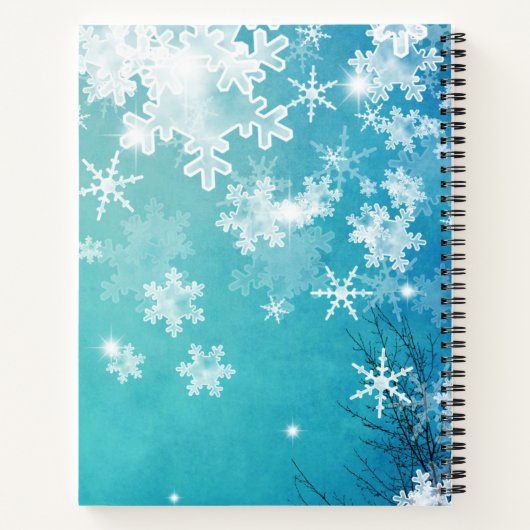 Winter Woodland Sketch Book Notitieboek (Achterkant)
