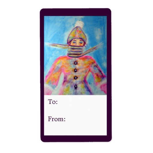 "Winter Wrapping" Art cadeau labels (Voorkant)