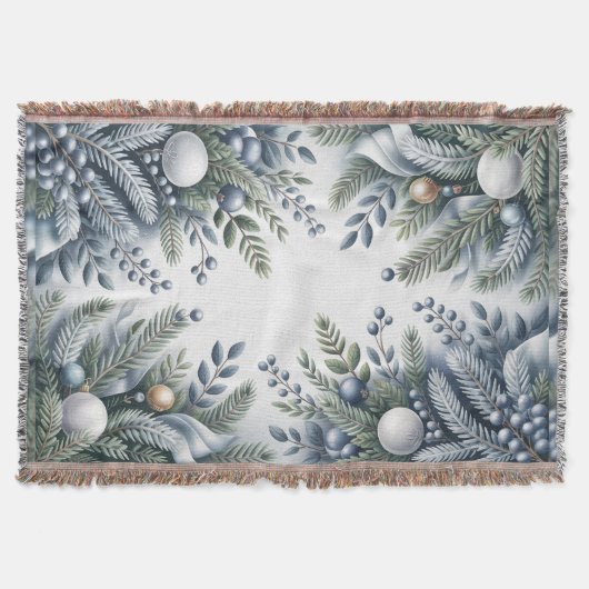 Winter Wreath Christmas Deken (Voorkant)