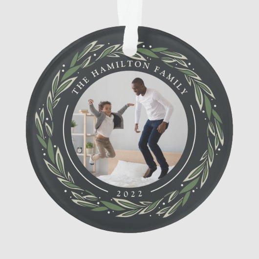 Winter Wreath | Eerste Kerstmis in ons nieuwe huis Ornament (achterkant)