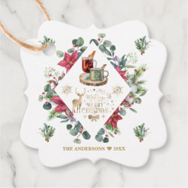 Winter Wreatscript wil je een vrolijk kerstfeest g Bedankjes Labels