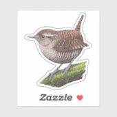 Winter Wren Sticker (Vel)
