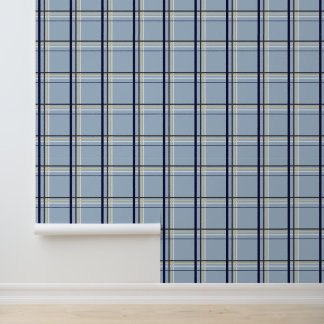 Winter Zon Plaid Tartan Behang