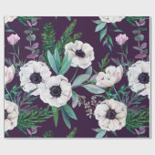 Winteranemonen, verpakkingspapier cadeaupapier (Vlak)