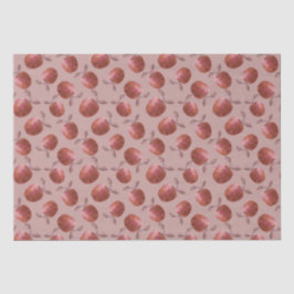 Winterappels dempen rode tinten tissuepapier