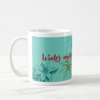 Winteravonden en koffielichten - Vintage Botanica Koffiemok
