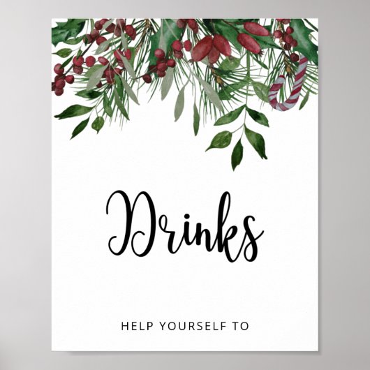 Winterbaby Drinken Poster (Voorkant)