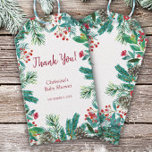 WinterBaby shower Cadeaulabel