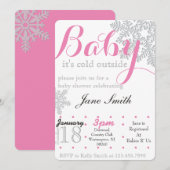 WinterBaby shower Kaart (Voorkant / Achterkant)