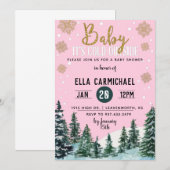 WinterBaby shower Kaart (Voorkant / Achterkant)