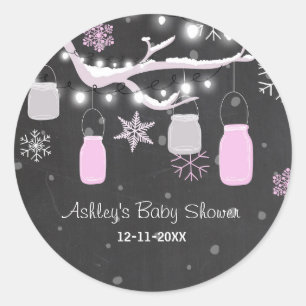 WinterBaby shower Koud buiten potroze sticker