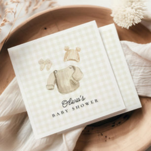 Winterbabykleding Genderneutraal Baby shower Servet