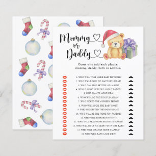 Winterbeer - mama of papa babyshower spel