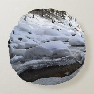 Winterberg Rivier – Wilde Natuur Roemenië Rond Kussen