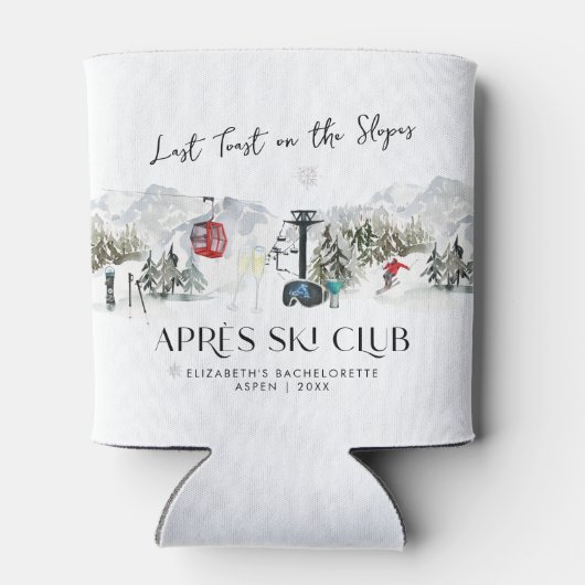 Winterberg | Ski vrijgezellenfeest voor vrouwen Blikjeskoeler (Achterkant)