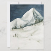 winterberg | Snowboarden Skiën Party Kaart (Achterkant)