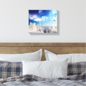 Winterbergen verpakt Canvas Afdruk (Insitu (Slaapkamer))