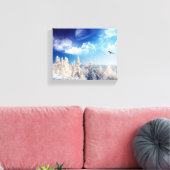 Winterbergen verpakt Canvas Afdruk (Insitu (Woonkamer))