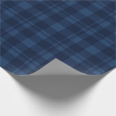 Winterberry Blue Tartan Cadeaupapier (Hoek)