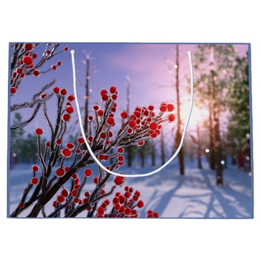 Winterberry dans un sac cadeau de glace (Devant)
