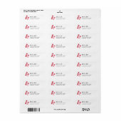 Winterberry Holiday Return Address Label (Full Sheet)