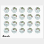 Winterberry-Kerst sticker (Vel)