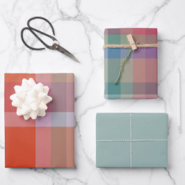 Winterberry-pakpapier plat vel set van 3