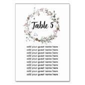 Winterberry rustieke Boho zitgrafiek Kaart (Voorkant)