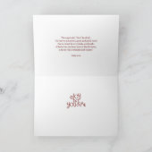 Winterberry vogels / Geschriften Feestdagen Kaart (Binnen)