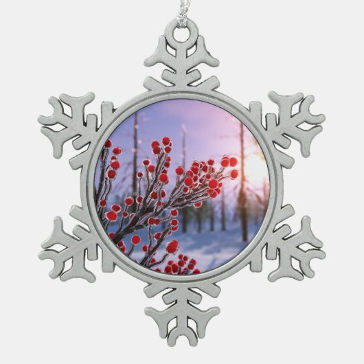 Winterbes in Ice Ornament (Voorkant)
