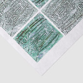 winterbesneeuwd Wereldbol Tissuepapier (Detail)