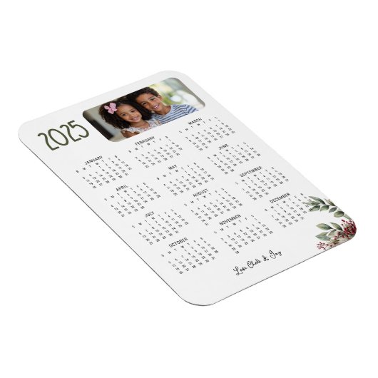 Winterbessen 2025 Kalender Kaart Magneet (Rechterzijde)