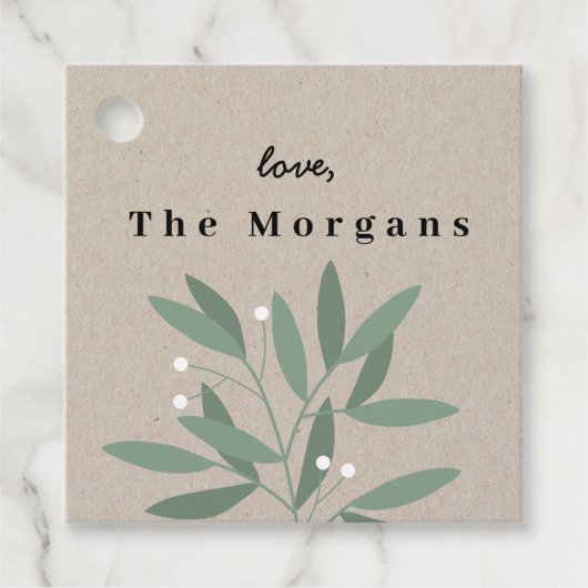 Winterbessen Bedankjes Labels (Voorkant)