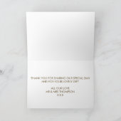 winterbessen bruiloft dank je kaart kerstmis (Binnen)